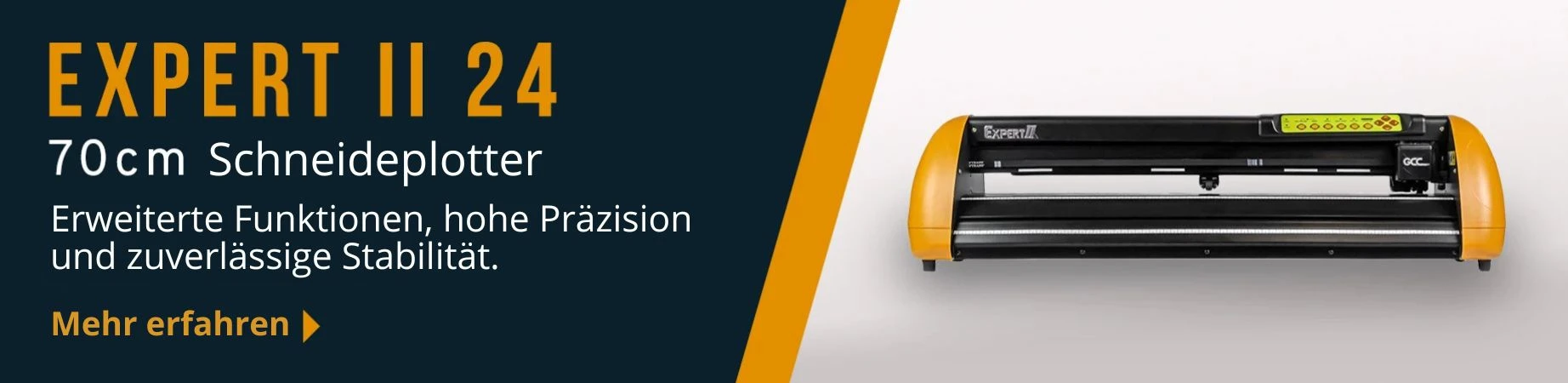 Produktbild: EXPERT II 24 Schneideplotter mit 70 cm Schnittbreite – präzise und stabile Lösung für Werbetechnik und Beschriftung