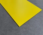 LaserDuo zweifarbige Acrylplatte Gelb/Schwarz, matt, 600 x 400 mm