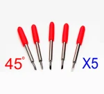 5er-Pack Messer, Roland - Redsail Reflexfolie Messer 50º, Offset 0,75 mm