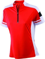 Günstiges James & Nicolson Damen Bike-T Half Zip - Atmungsaktives Fahrradtrikot JAMES & NICOLSON DAMEN FAHRRAD T-SHIRT MIT HALBEM REISSVERSCHLUSS