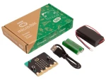 BBC micro:bit V2.21 Go Kit &ndash; programmierbarer Mini-Computer f&uuml;r Bildung und Technik, inklusive USB-Kabel, Batteriehalter und AA-