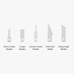 Günstiges Chawke 5 Typen Klingen-Set für CK01 Ultraschall-Schneider - 100 Präzisionsklingen für präzises Schneiden Chawke 5 Typen Klingen für CK01