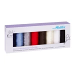 Seidenfein-Baumwollgarn &ndash; Packung mit 8 Spulen