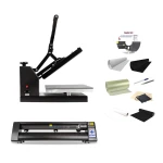 Startpaket für Schilder- und Textildruck Economy mit Redsail 70 cm Schneideplotter und Transferpresse