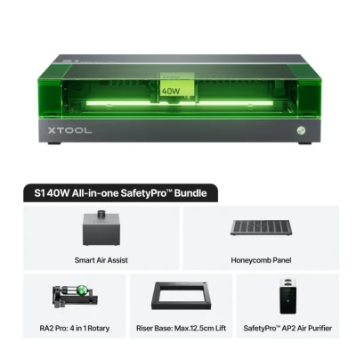 xTool S1 40W DBlatt All-in-One SafetyPro Klasse I xTool S1 40W DBlatt All-in-One SafetyPro Klasse I