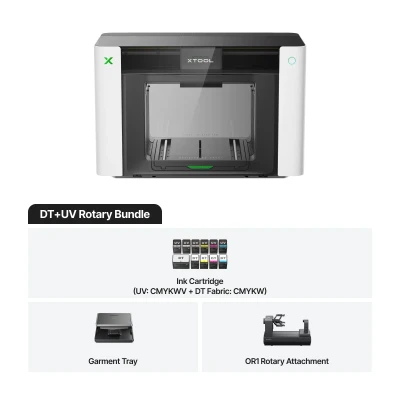 xTool O1 Omni Printer UV und DTG Rotary Bundle xTool O1 Omni Printer UV und DTG Rotary Bundle