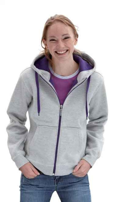 Günstige JAMES & NICHOLSON DAMEN DOUBLEFACE JACKE - Kaufen Sie Smarte Kapuzenjacke Mit Kontrast und Reißverschluss Online JAMES & NICHOLSON DAMEN DOUBLEFACE JACKE