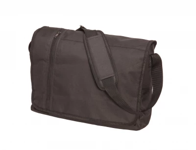 Günstige Messenger Bag - Gepolsterte Schultertasche mit PC-Fach, Kordelzug & Reißverschlusstaschen Umhängetasche