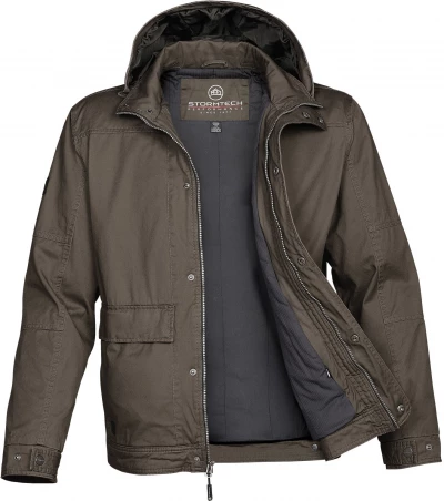 Herrenjacke aus gewachstem Twill im Outback-Stil