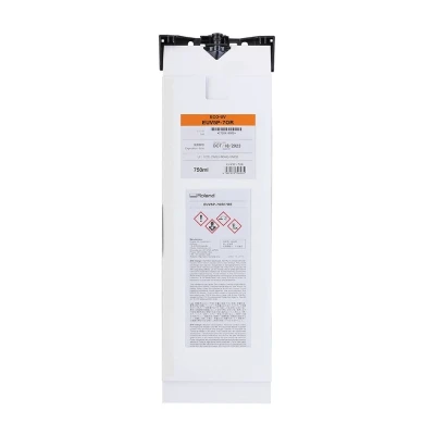 EUV5P-7OR – 750 ml UV-Tinte – Orange Tintenpatrone für Roland UV-Drucksysteme EUV5P-7OR – UV-Tinte 750 ml – Orange