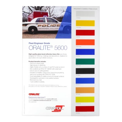 Oralite 5600 Farbmuster / Farbkarten