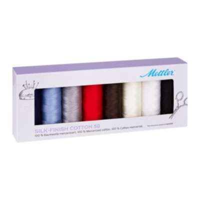 Seidenfein-Baumwollgarn – Packung mit 8 Spulen Seidenfein-Baumwollgarn – Packung mit 8 Spulen