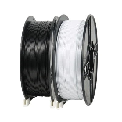 SKILPRO - Flexibles PLA++ Filamentpaket - Wei&szlig; und Schwarz - 2 x 1 kg