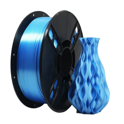 SKILPRO - Seide PLA Filament - Seidenblau - 1kg