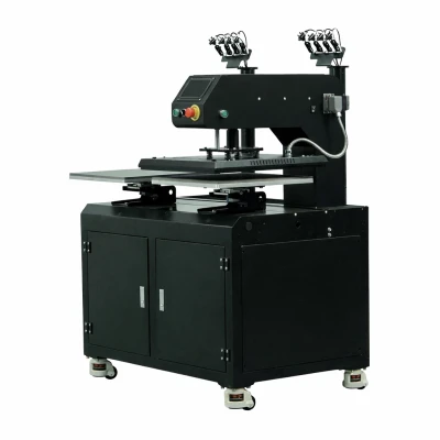 Skilpro Doppelstation Elektrische Automatische W&auml;rmepresse 40 &times; 60 cm mit Laserpositionierung