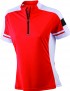 JAMES & NICOLSON DAMEN FAHRRAD T-SHIRT MIT HALBEM REISSVERSCHLUSS
